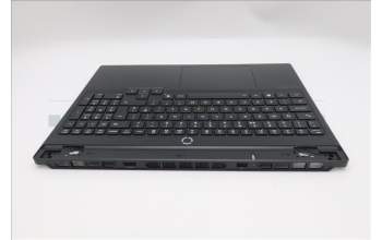 Lenovo 5CB1S76616 C-Cover with keyboard, UK English, Eclipse Black, White Backlight, Anodizing Sandblasting, UK