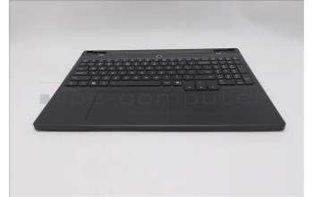 Lenovo 5CB1S76654 C-Cover with keyboard, US English Euro, Eclipse Black, White Backlight, Painting, US
