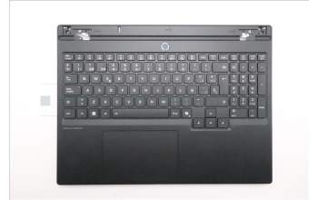 Lenovo 5CB1S76671 C-Cover with keyboard, Spanish, Eclipse Black, White Backlight, Painting, UK