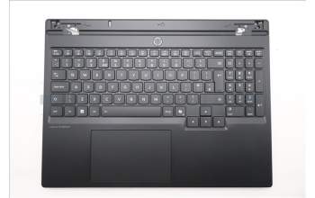 Lenovo 5CB1S76676 C-Cover with keyboard, UK English, Eclipse Black, White Backlight, Painting, UK