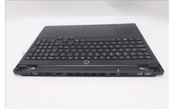 Lenovo 5CB1S76676 C-Cover with keyboard, UK English, Eclipse Black, White Backlight, Painting, UK