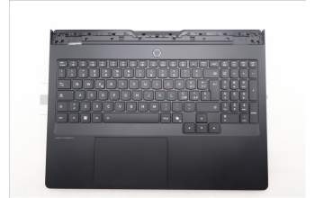 Lenovo 5CB1S76694 C-Cover with keyboard, Italian, Eclipse Black, White Backlight, UK