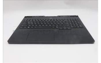 Lenovo 5CB1S76707 C-Cover with keyboard, Ukraine, Eclipse Black, White Backlight, US