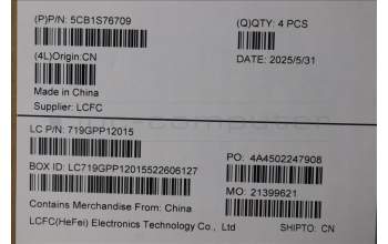 Lenovo 5CB1S76709 C-Cover with keyboard, Belgian, Eclipse Black, RGB Backlight, UK