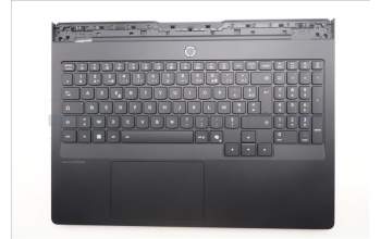 Lenovo 5CB1S76717 C-Cover with keyboard, French, Eclipse Black, RGB Backlight, US