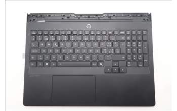Lenovo 5CB1S80253 C-Cover with keyboard, Switzerland, Eclipse Black, RGB Backlight, UK