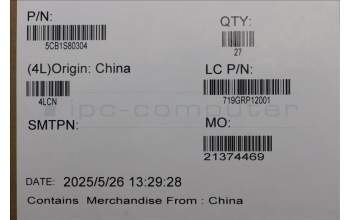 Lenovo 5CB1S80304 Cover 21U0, Camera Shutter