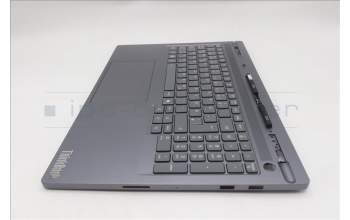 Lenovo 5CB1S82734 C-Cover with keyboard, German, Luna Grey, Non_FingerPrint