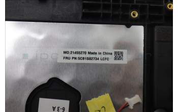 Lenovo 5CB1S82734 C-Cover with keyboard, German, Luna Grey, Non-FingerPrint, UK