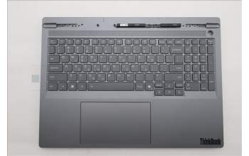 Lenovo 5CB1S82735 C-Cover with keyboard, Greek, Luna Grey, Non-FingerPrint, US