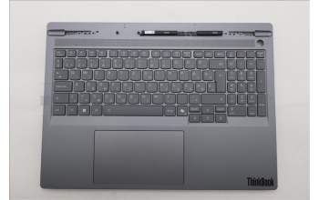 Lenovo 5CB1S82737 C-Cover with keyboard, Hungarian, Luna Grey, Non-FingerPrint, UK