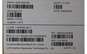 Lenovo 5CB1S82746 C-Cover with keyboard, Spanish, Luna Grey, Non_FingerPrint