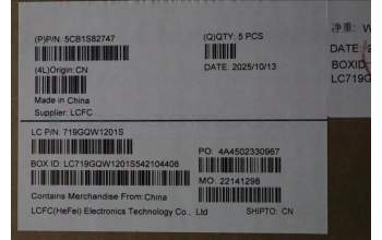 Lenovo 5CB1S82747 C-Cover with keyboard, Swedish/Finnish, Luna Grey, Non_FingerPrint