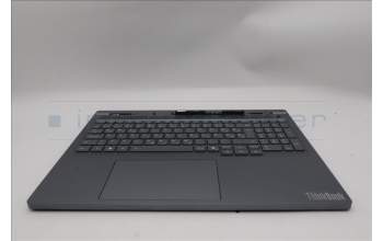 Lenovo 5CB1S82748 C-Cover with keyboard, Slovenian, Luna Grey, Non-FingerPrint, UK
