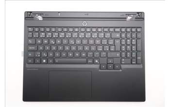 Lenovo 5CB1S82773 C-Cover with keyboard, Czech Slovakian, Eclipse Black, RGB Backlight, Anodizing Sandblasting, UK