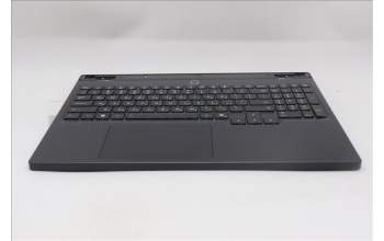 Lenovo 5CB1S82781 C-Cover with keyboard, Hebrew, Eclipse Black, RGB Backlight, Anodizing Sandblasting