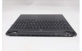 Lenovo 5CB1S82788 C-Cover with keyboard, Nordic, Eclipse Black, RGB Backlight, Anodizing Sandblasting
