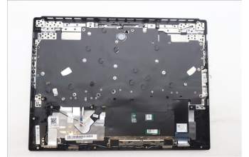 Lenovo 5CB1S82791 C-Cover with keyboard, Slovenian, Eclipse Black, RGB Backlight, Anodizing Sandblasting