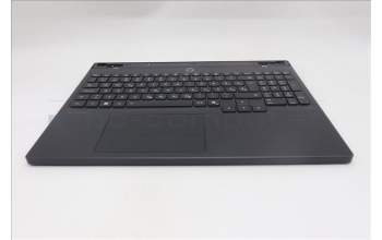 Lenovo 5CB1S82791 C-Cover with keyboard, Slovenian, Eclipse Black, RGB Backlight, Anodizing Sandblasting