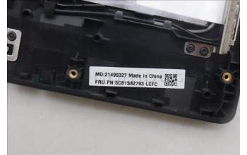 Lenovo 5CB1S82793 C-Cover with keyboard, Switzerland, Eclipse Black, RGB Backlight, Anodizing Sandblasting