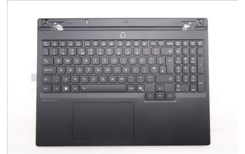 Lenovo 5CB1S82827 C-Cover with keyboard, UK English, Eclipse Black, RGB Backlight, Anodizing Sandblasting