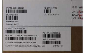 Lenovo 5CB1S82827 C-Cover with keyboard, UK English, Eclipse Black, RGB Backlight, Anodizing Sandblasting, UK