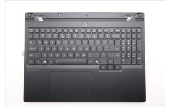 Lenovo 5CB1S82835 C-Cover with keyboard, US English Euro, Eclipse Black, Anodizing Sandblasting, US