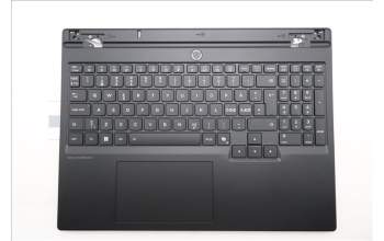 Lenovo 5CB1S82848 C-Cover with keyboard, Nordic, Eclipse Black, Anodizing Sandblasting, UK