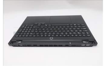 Lenovo 5CB1S82852 C-Cover with keyboard, Spanish, Eclipse Black, Anodizing Sandblasting, UK
