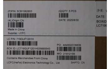 Lenovo 5CB1S82853 C-Cover with keyboard, Switzerland, Eclipse Black, Anodizing Sandblasting, UK