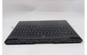 Lenovo 5CB1S87233 C-Cover with keyboard, Belgian, Eclipse Black, White Backlight, UK