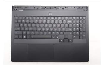 Lenovo 5CB1S87237 C-Cover with keyboard, English, Eclipse Black, White Backlight, US