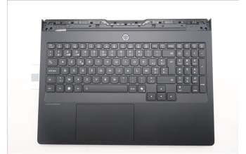 Lenovo 5CB1S87263 C-Cover with keyboard, Belgian, Eclipse Black, RGB Backlight, UK