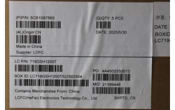 Lenovo 5CB1S87560 C-Cover with keyboard, Switzerland, Eclipse Black, RGB Backlight