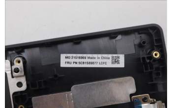 Lenovo 5CB1S89877 C-Cover with keyboard, English, Eclipse Black, RGB Backlight, Anodizing Sandblasting