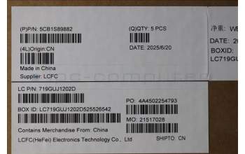 Lenovo 5CB1S89882 C-Cover with keyboard, German, Eclipse Black, RGB Backlight, Anodizing Sandblasting