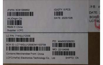 Lenovo 5CB1S89892 C-Cover with keyboard, Portuguese, Eclipse Black, RGB Backlight, Anodizing Sandblasting, UK