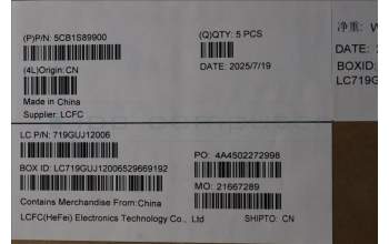 Lenovo 5CB1S89900 C-Cover with keyboard, UK English, Eclipse Black, RGB Backlight, Anodizing Sandblasting, UK