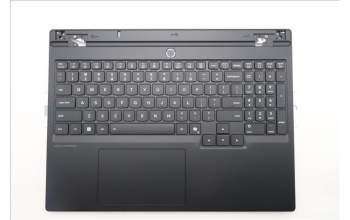 Lenovo 5CB1S89907 C-Cover with keyboard, English, Eclipse Black, White Backlight, Anodizing Sandblasting, US