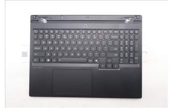 Lenovo 5CB1S89908 C-Cover with keyboard, US English Euro, Eclipse Black, White Backlight, Anodizing Sandblasting, US