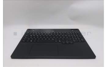 Lenovo 5CB1S89912 C-Cover with keyboard, German, Eclipse Black, White Backlight, Anodizing Sandblasting, UK