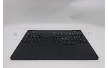 Lenovo 5CB1S89917 C-Cover with keyboard, Italian, Eclipse Black, White Backlight, Anodizing Sandblasting, UK