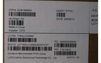 Lenovo 5CB1S89923 C-Cover with keyboard, Russian, Eclipse Black, White Backlight, Anodizing Sandblasting, US