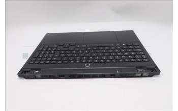 Lenovo 5CB1S89925 C-Cover with keyboard, Spanish, Eclipse Black, White Backlight, Anodizing Sandblasting, UK
