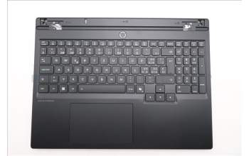 Lenovo 5CB1S89926 C-Cover with keyboard, Switzerland, Eclipse Black, White Backlight, Anodizing Sandblasting, UK