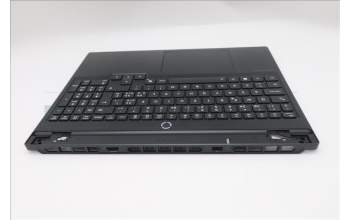 Lenovo 5CB1S89926 C-Cover with keyboard, Switzerland, Eclipse Black, White Backlight, Anodizing Sandblasting, UK