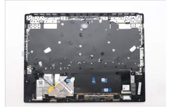 Lenovo 5CB1S89931 C-Cover with keyboard, Ukraine, Eclipse Black, White Backlight, Anodizing Sandblasting, US