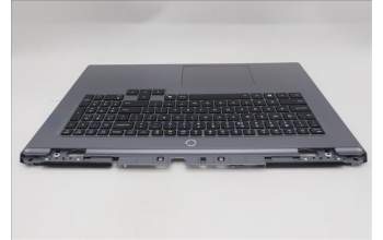 Lenovo 5CB1S90380 C-Cover with keyboard, US English Euro, Luna Grey, White Backlight