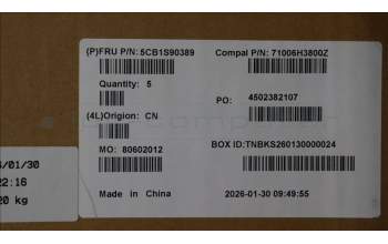 Lenovo 5CB1S90389 COVER Upper Case ASM_SPA C 83JH BLWH