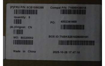 Lenovo 5CB1S90398 C-Cover with keyboard, Hungarian, Luna Grey, White Backlight